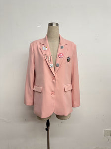 Blazer smiley - Rosé