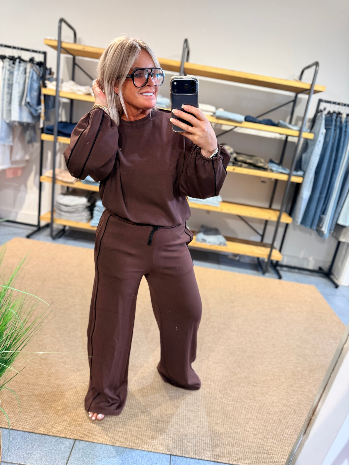 ALIX PIPING SWEATER