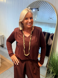 BLOUSE EEKLO - AUBERGINE