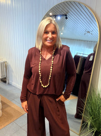 BLOUSE EEKLO - AUBERGINE