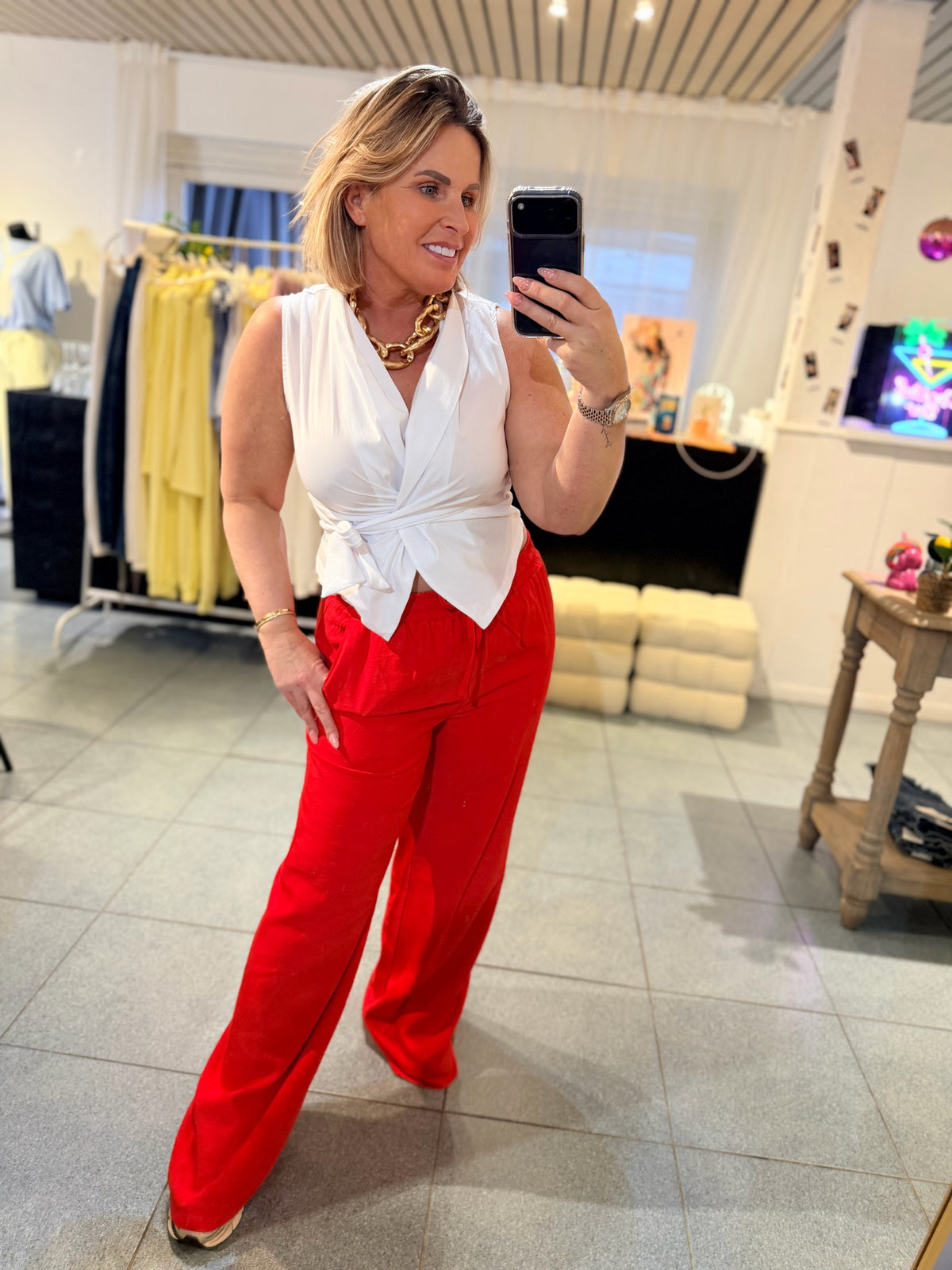 AMELIE IZA PANTS - RED