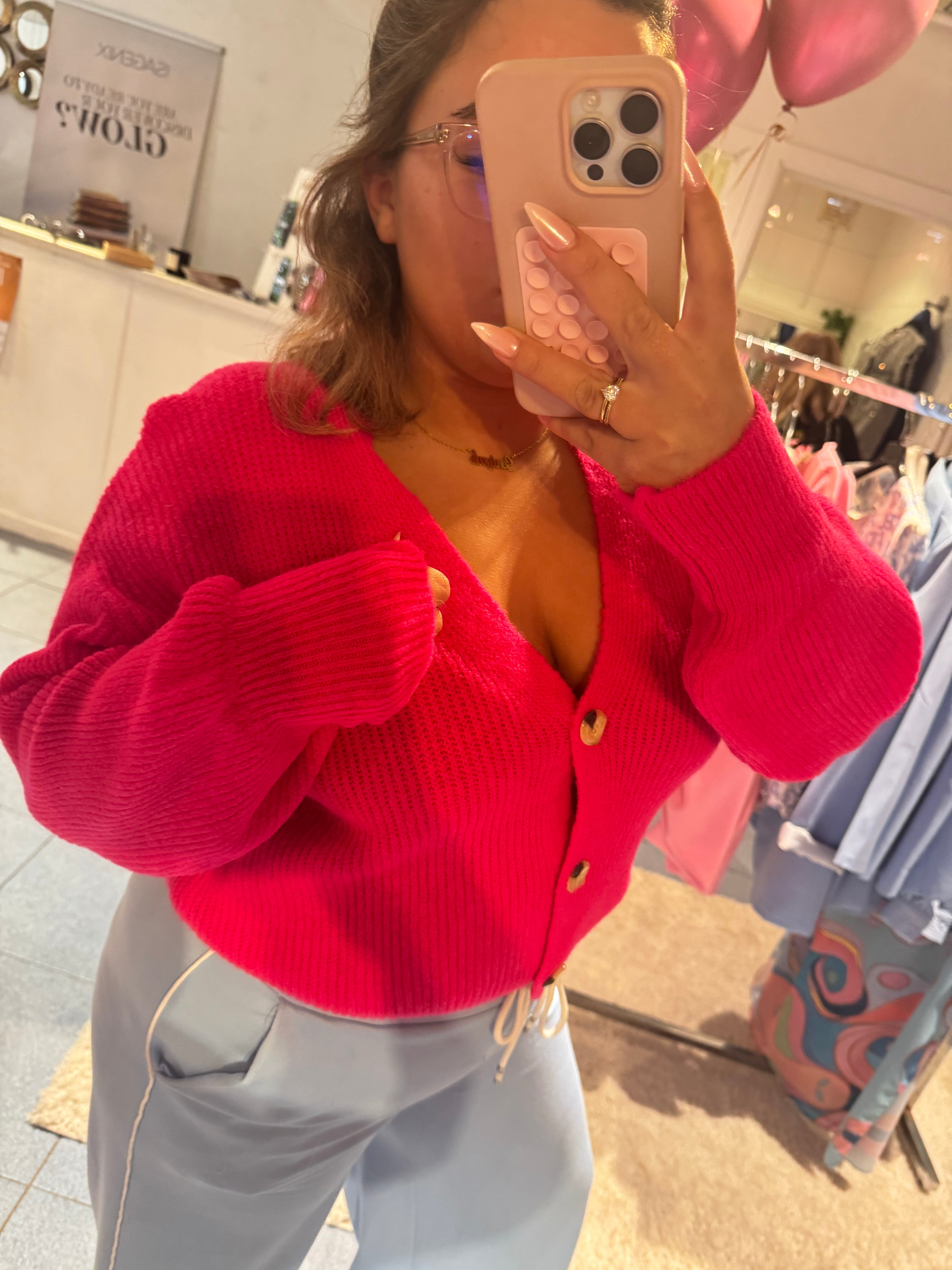LUMA gilet - FUSHIA