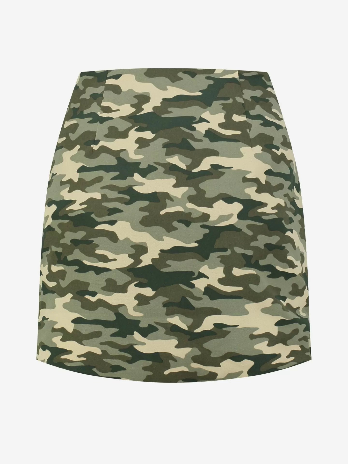Nikkie Asti Camo Skirt -Combat Green