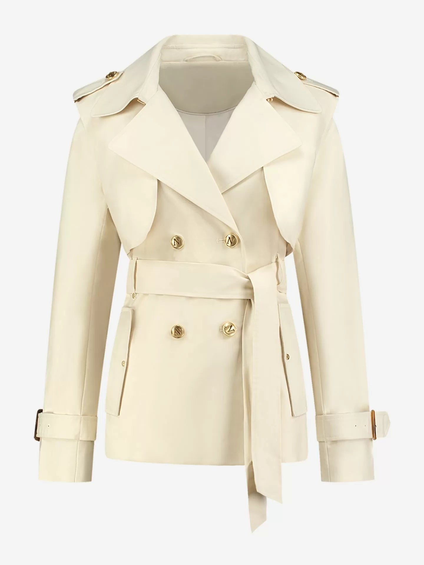 NIKKIE Brooklyn short trench - Pearl