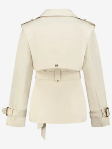 NIKKIE Brooklyn short trench - Pearl