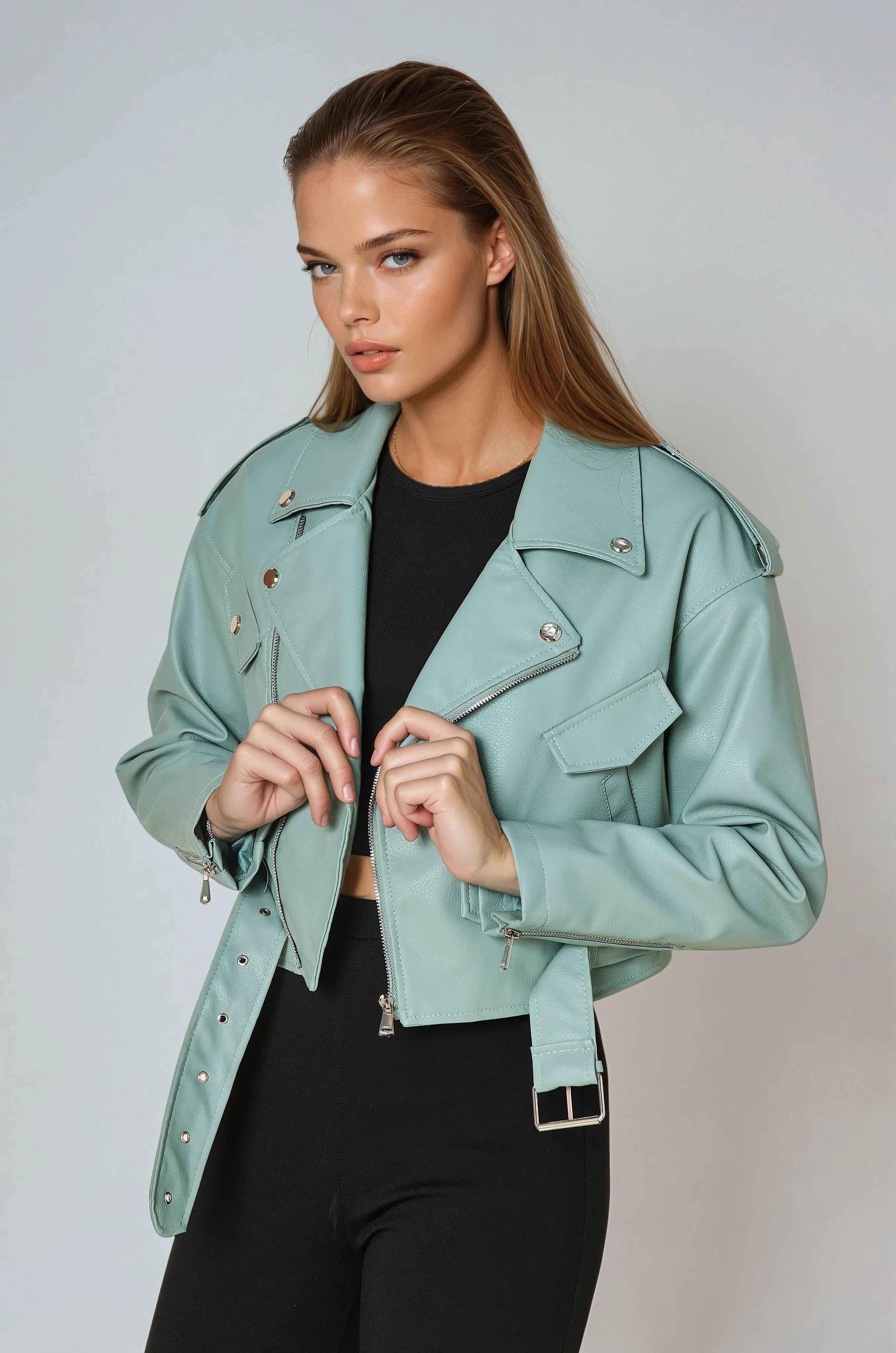 Biker Jacket - Mint