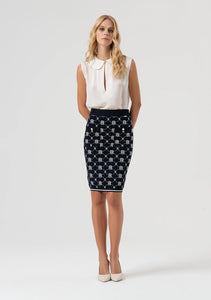 FRANCO LOGO skirt - Dark blue