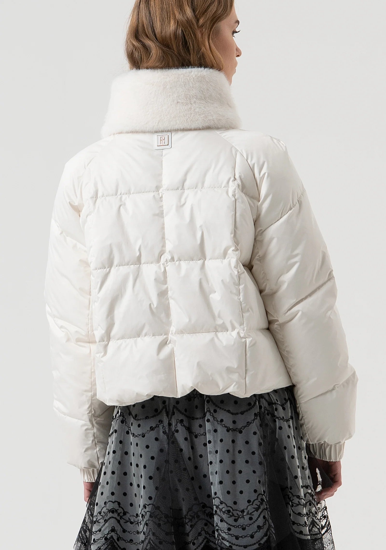 FRANCO puffer coat - Cream