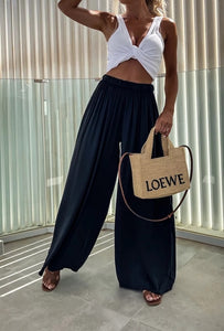 Silla broek satin - Black