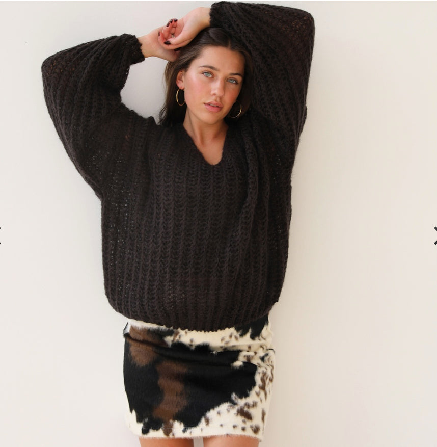 AMELIE canela knit - Brown