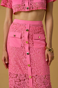 NO SECRET SKIRT CROCHET - PINK