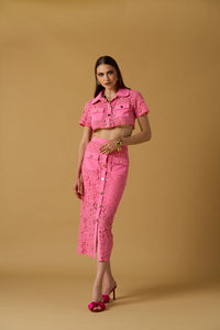 NO SECRET SKIRT CROCHET - PINK