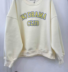 NO DRAMA SWEATER - White