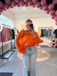 LILOZA BLOUSE - FLUO ORANGE