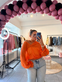 LILOZA BLOUSE - FLUO ORANGE