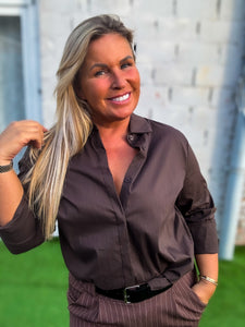 Java Blouse - Brune