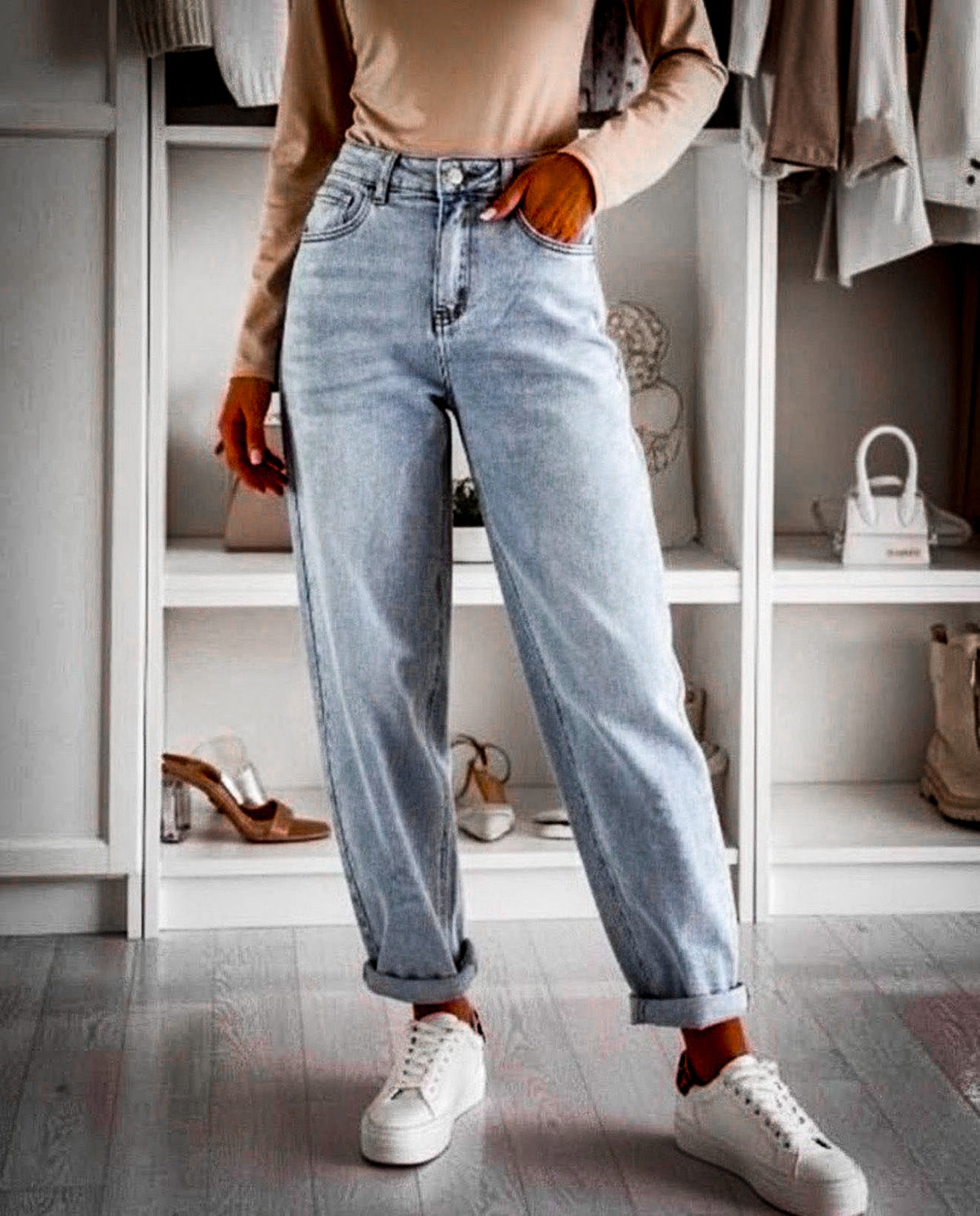 Ballon jeans Elaina - Blue Clair