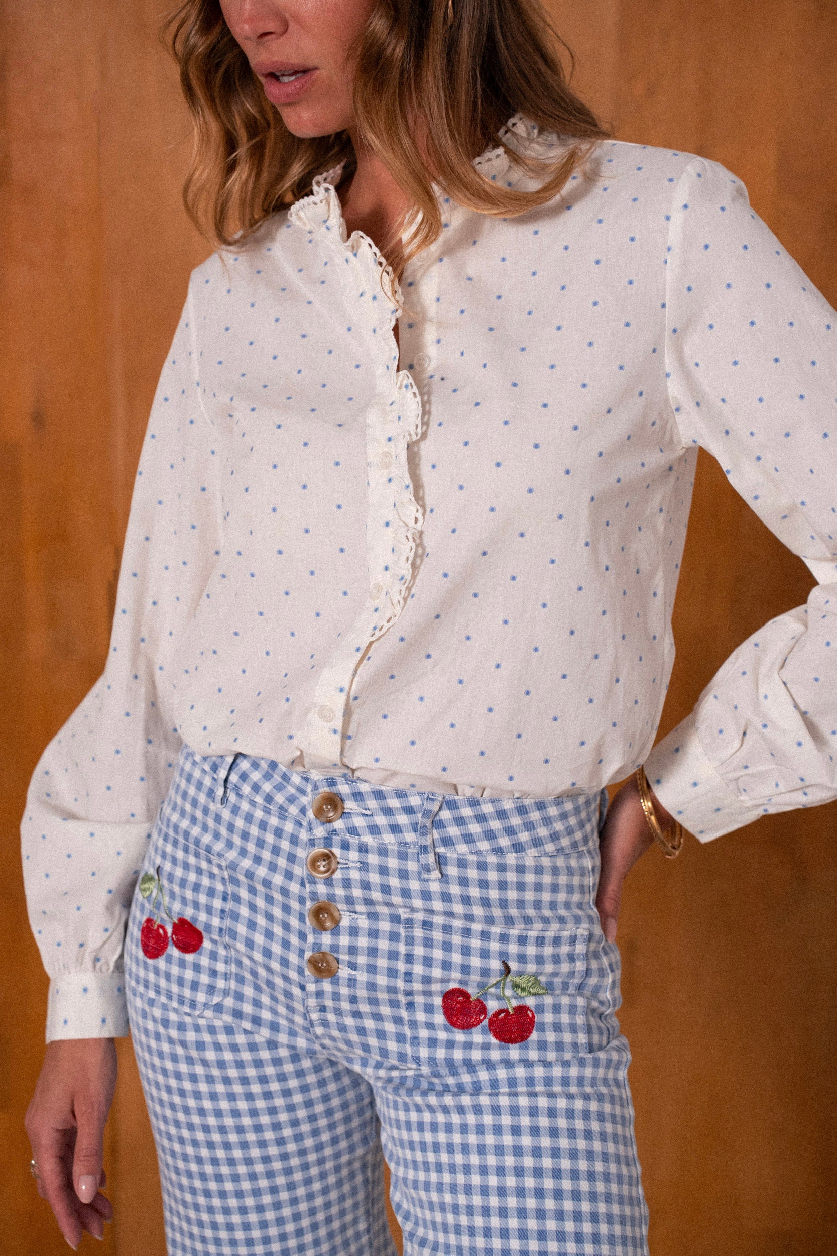 BLOUSE ROSALIE - BLUE