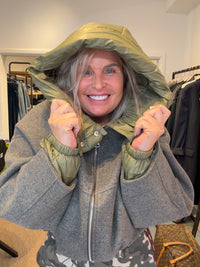 MILA BOMBER - TAUPE