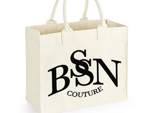BSN COUTURE BAG - ecru black