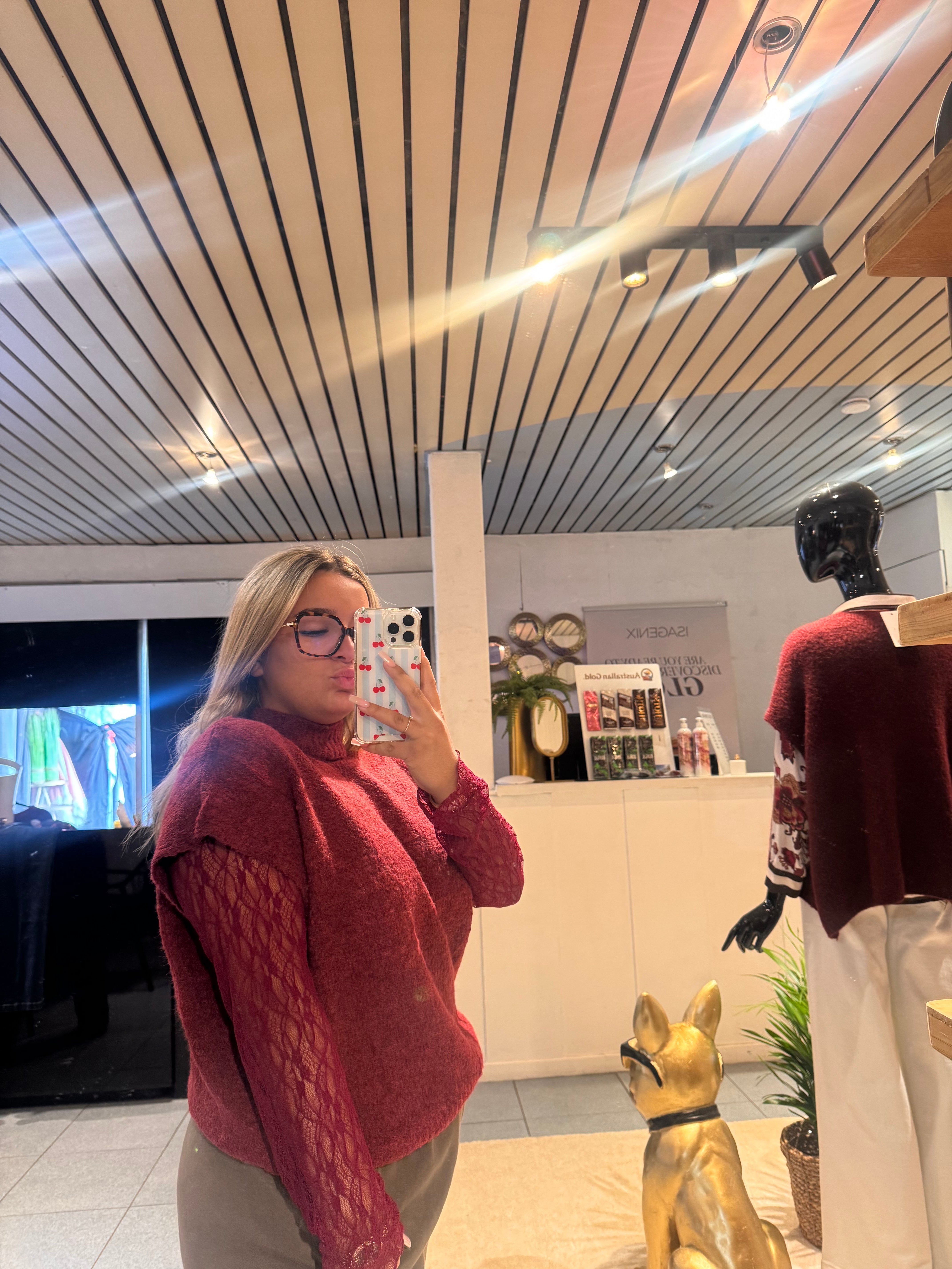 Eliza knit - Bordeaux