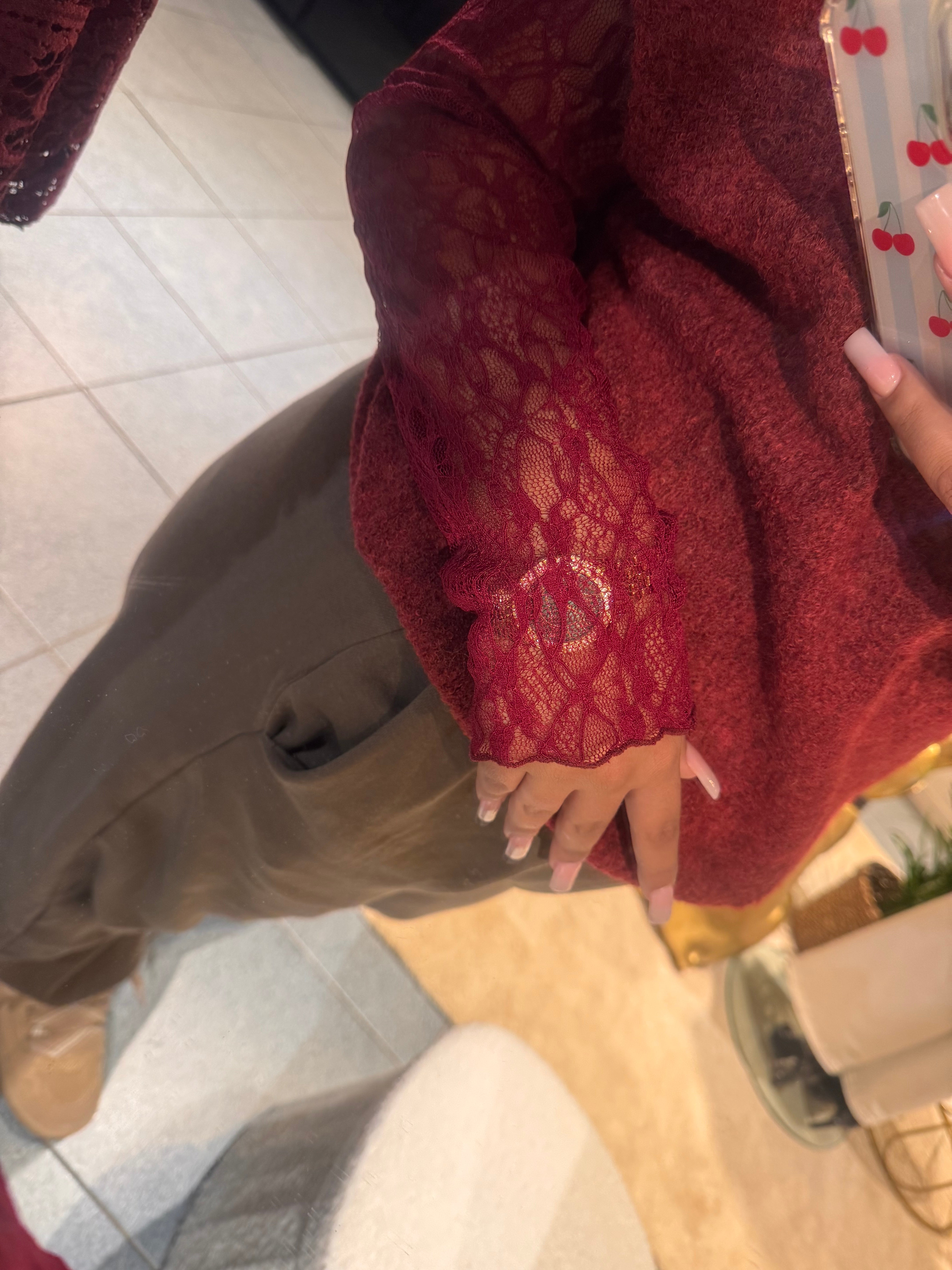 Eliza knit - Bordeaux