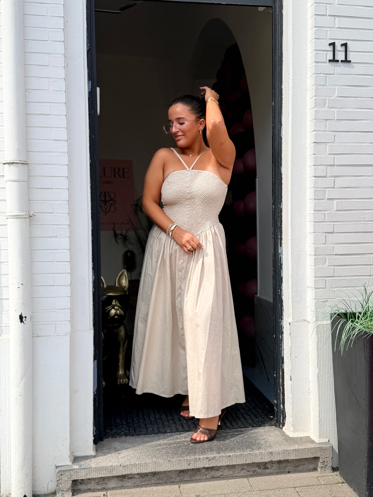 SOFIA DRESS - BEIGE