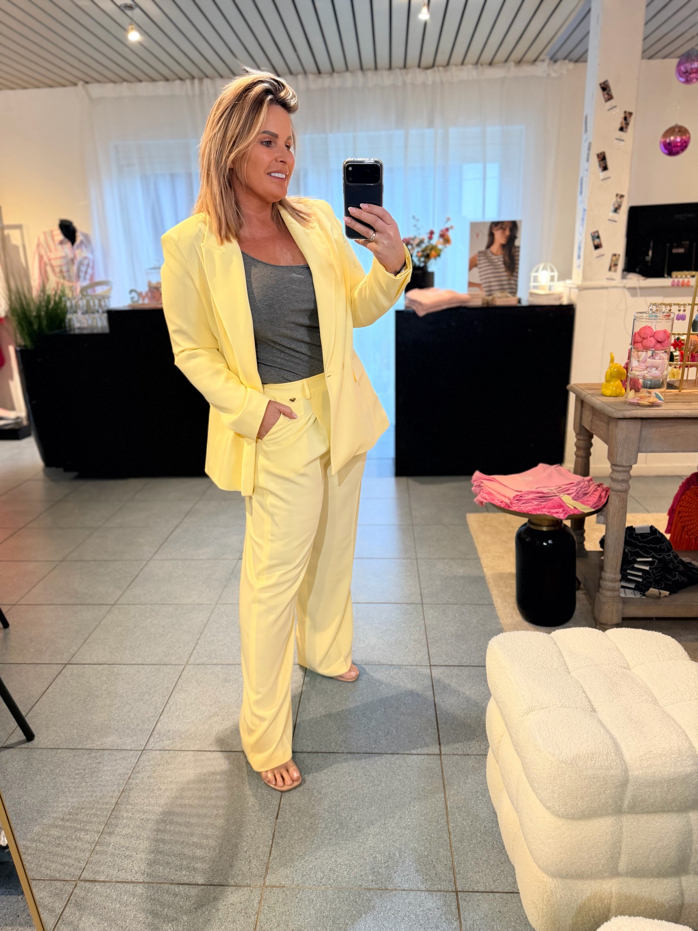 AMELIE AMY PANTS — YELLOW