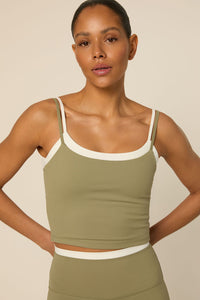 LOLA BRUNA TOP - SAGE GREEN