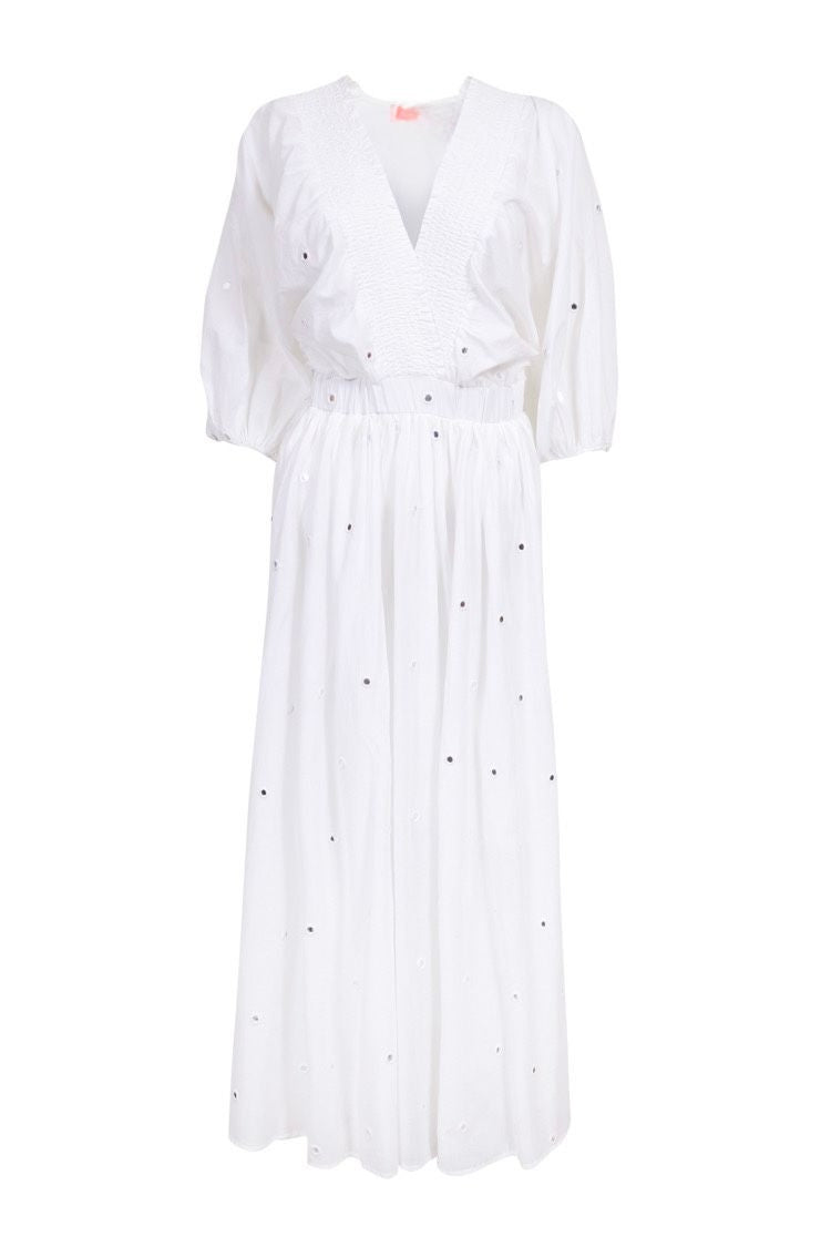 FLAMME DRESS - WHITE