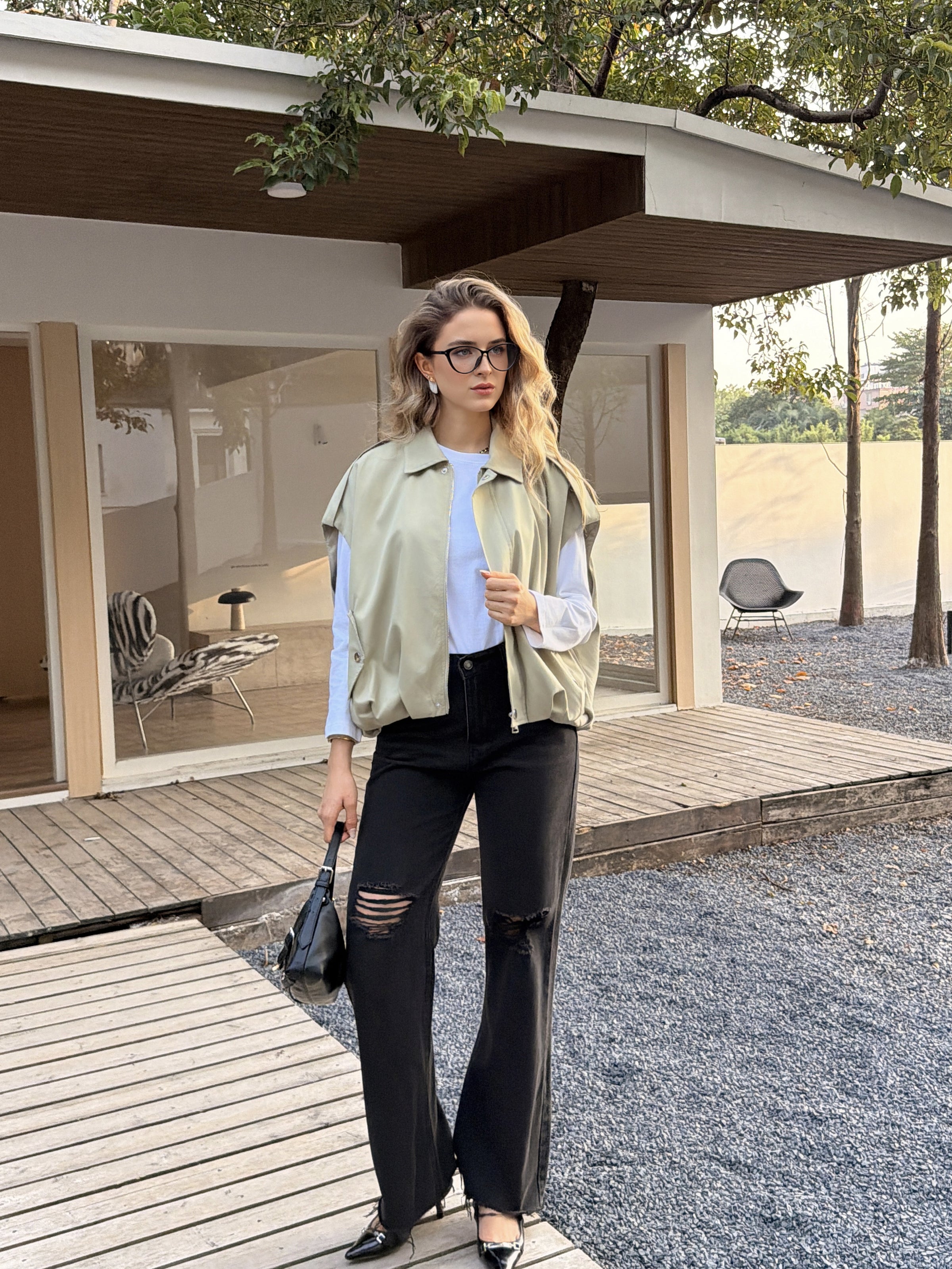 RAFAELA VESTE - KHAKI