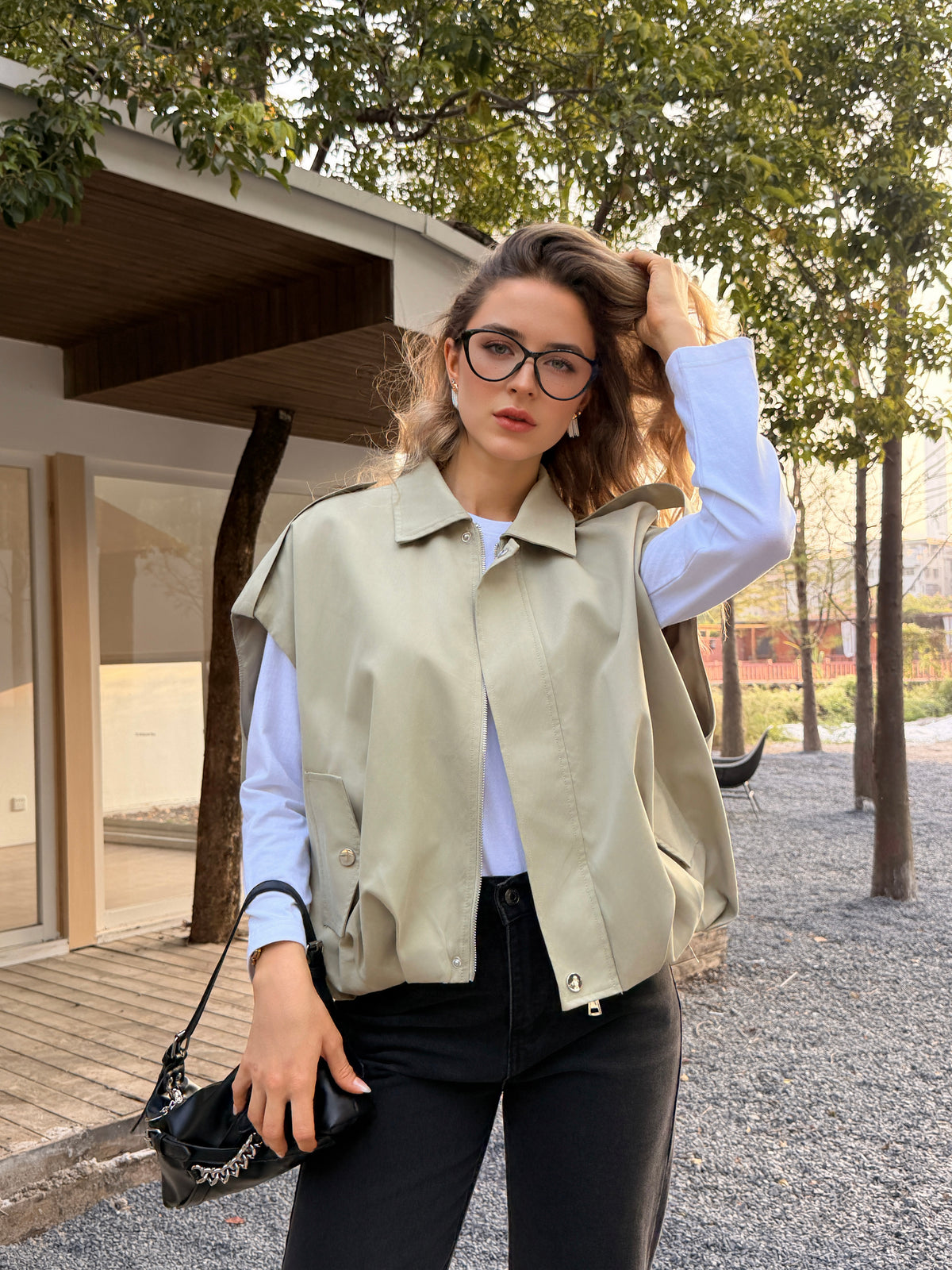 RAFAELA VESTE - KHAKI