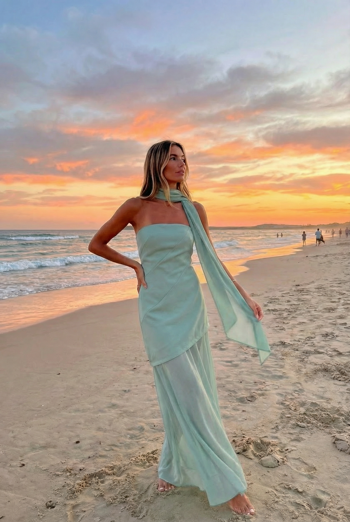 AZURA DRESS - AQUA