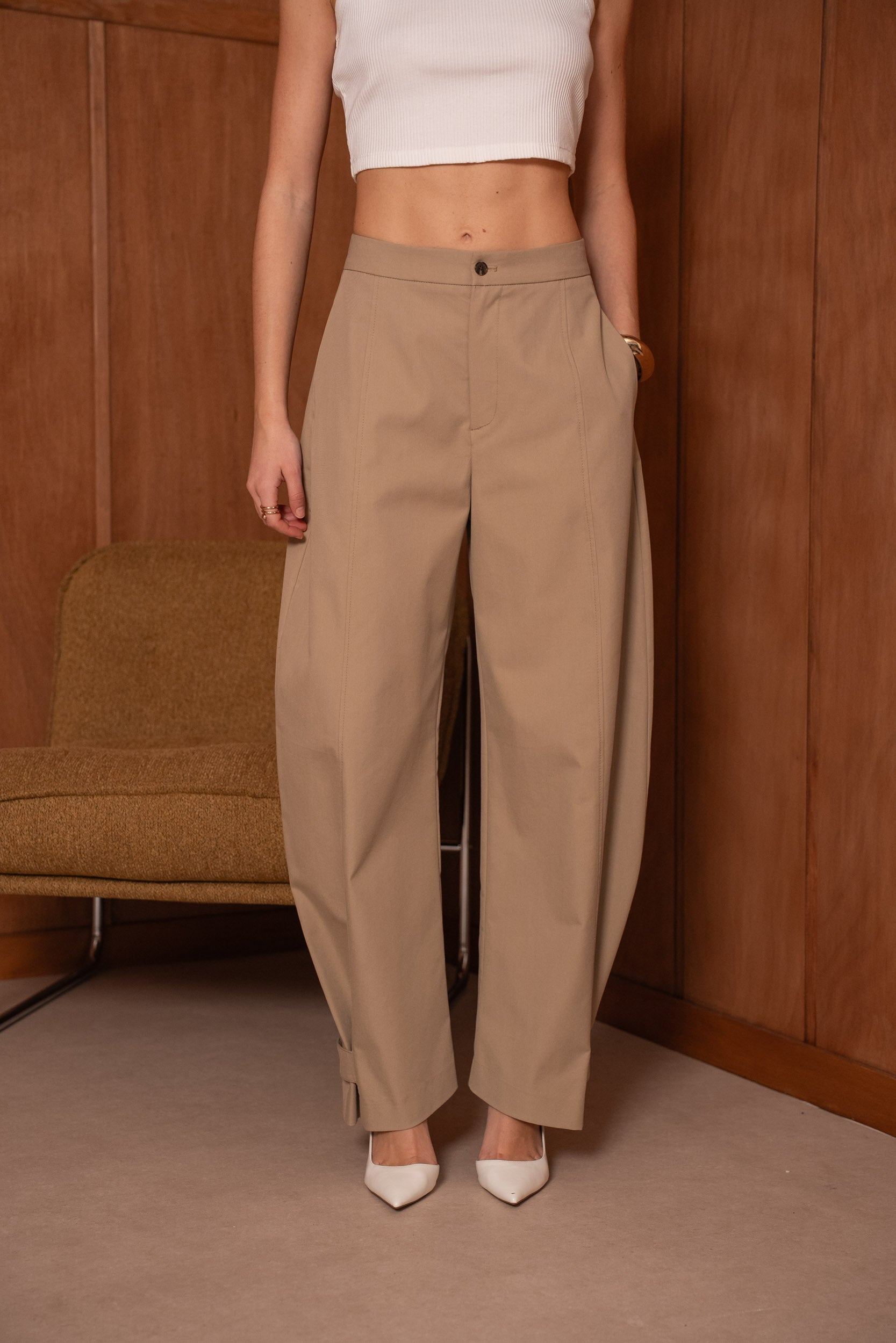 HARPER PANTS - CAMEL