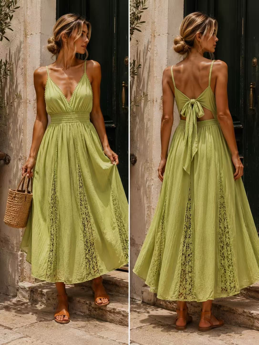 MUSE DRESS - PISTACHE