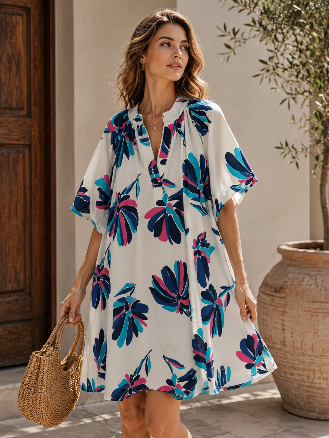 MALIBU DRESS - MARINE