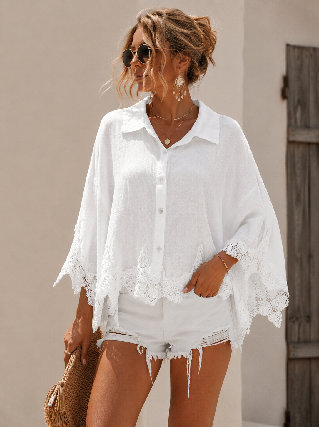 AVELA BLOUSE - WHITE