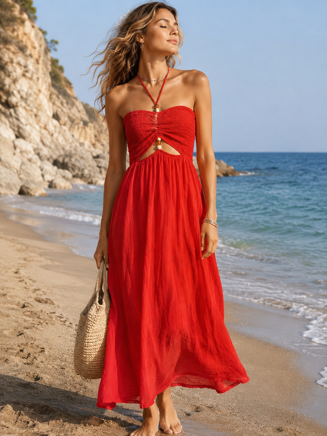 MALIBU DRESS RED