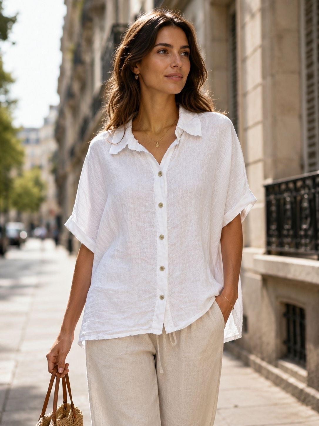 LEONIE BLOUSE - WHITE