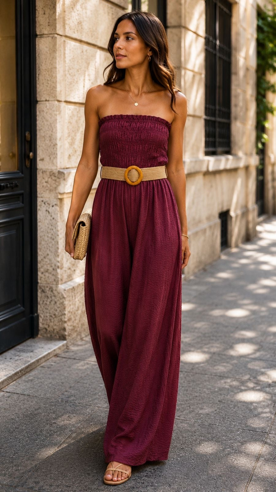 JUMPSUIT ELODIE - BORDEAUX