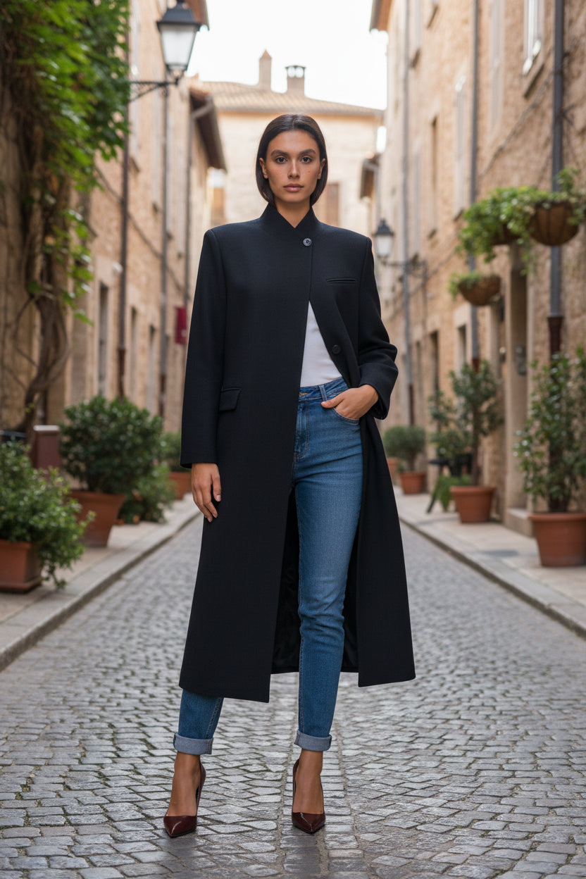 VIVIENNE COAT - NAVY