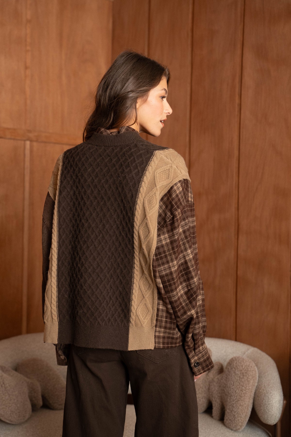 ACADEMY GILET - BROWN