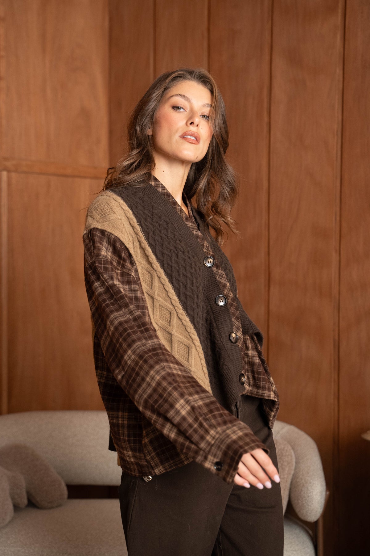 ACADEMY GILET - BROWN