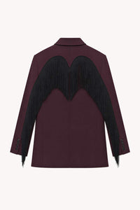THE LEONTINA BLAZER - BORDEAUX