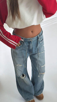 DESTROYED BAGGY JEANS