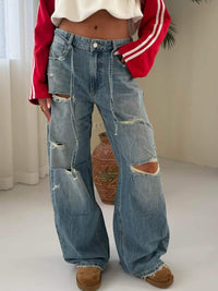 DESTROYED BAGGY JEANS
