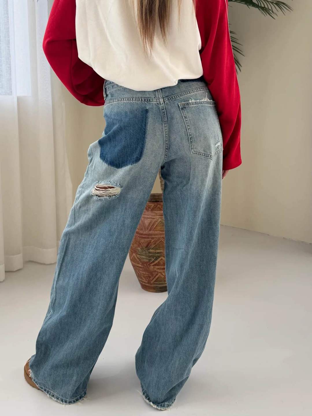 DESTROYED BAGGY JEANS