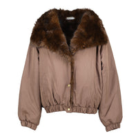 AMELIE MALMEDY REVERISBLE JACKET - BROWN