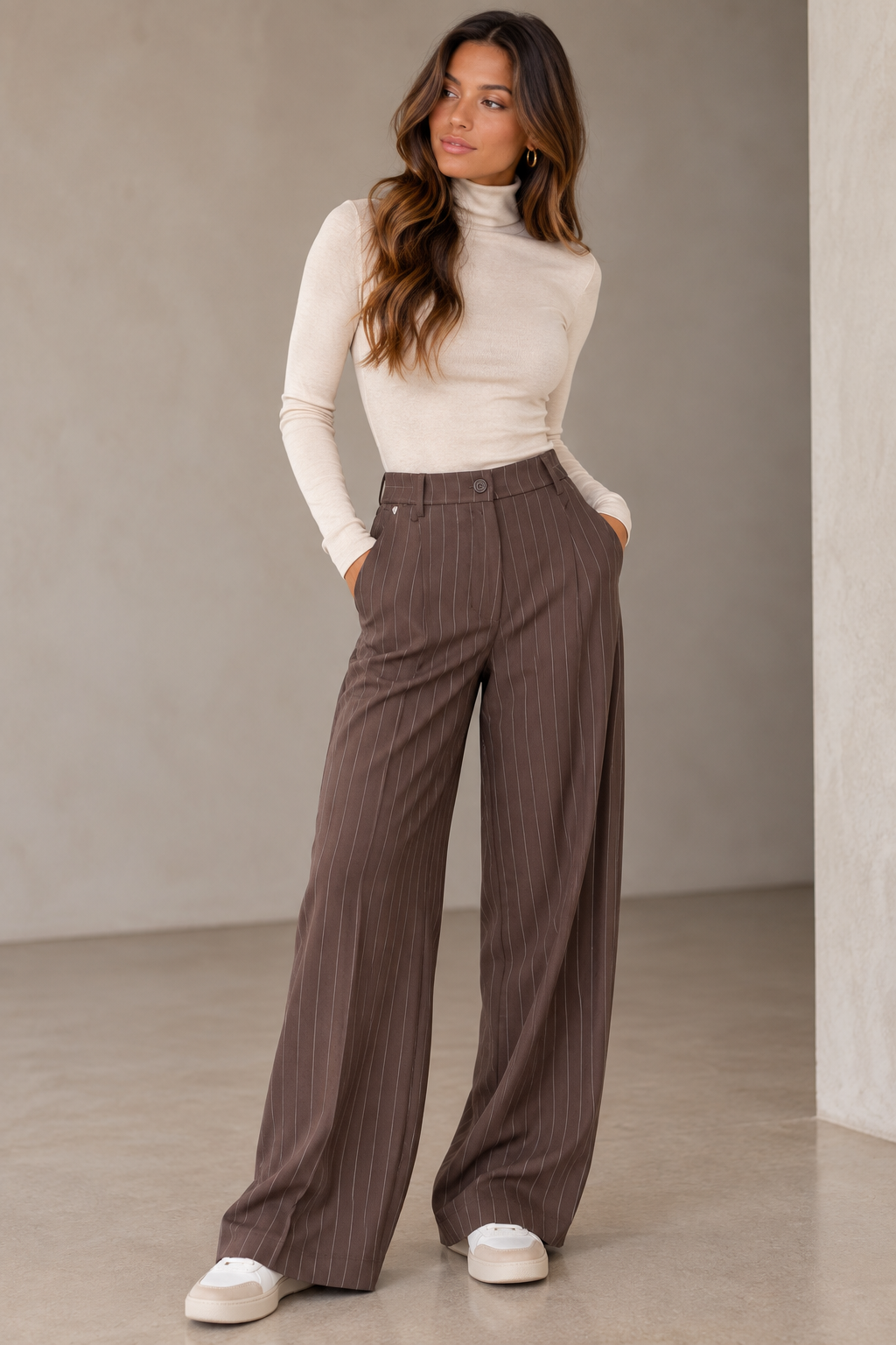 AMELIE PLATA PANTS - BROWN
