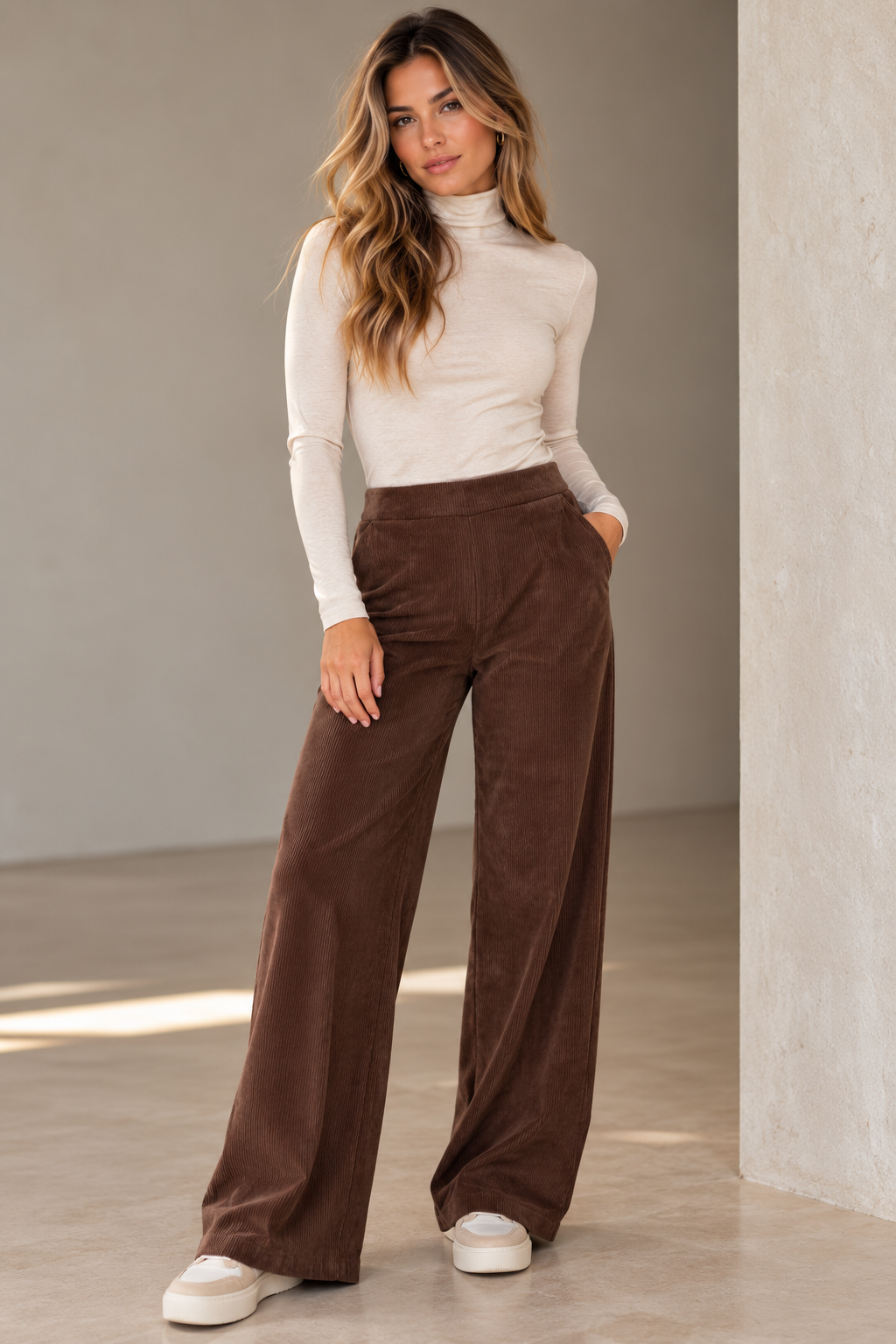 AMELIE CHULA PANTS - BROWN